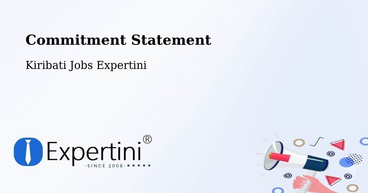 Corporate Commitment – Teraina - Kiribati Jobs Expertini