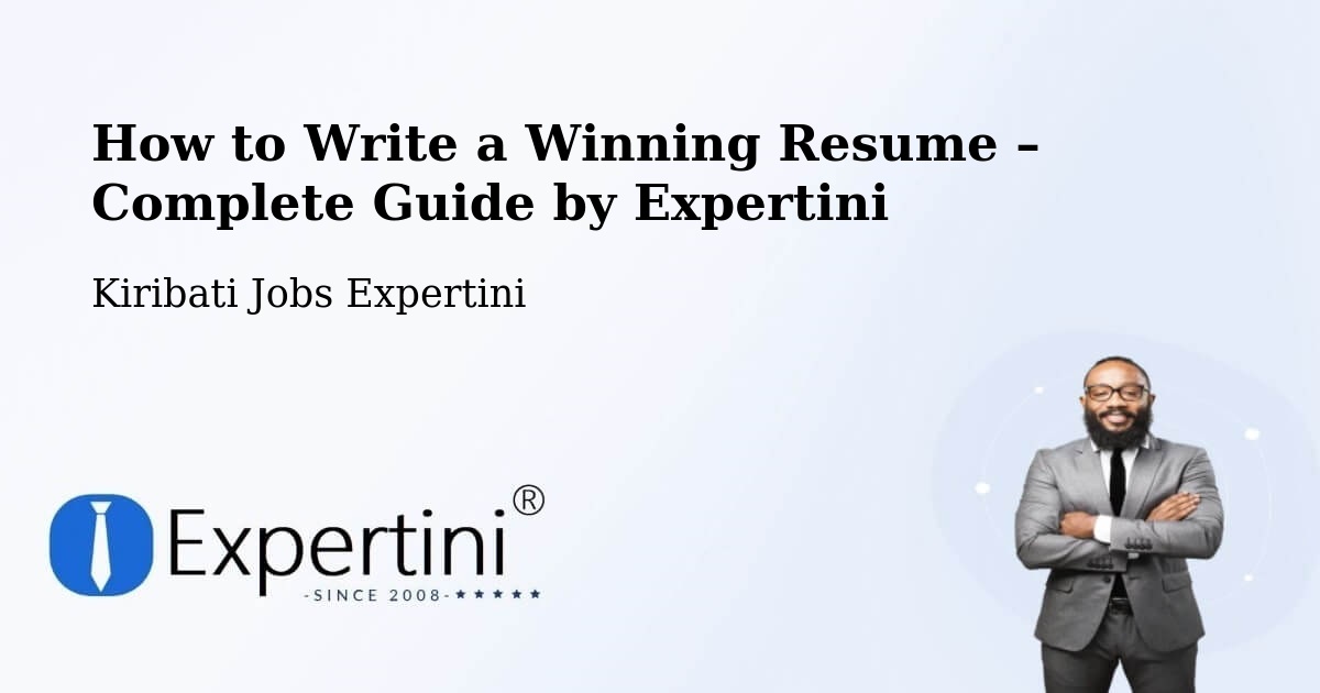 Resume Writing Guide for Job Seekers – Teraina - Teraina, Kiribati Jobs Expertini
